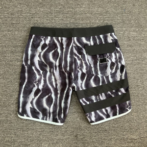Shorts de bain pour hommes, séchage rapide, hydrofuges, avec cordon de serrage, pour la natation et le surf - Product Image 4