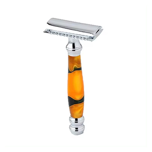 Maquinilla de afeitar de mango largo de metal de latón con hoja de doble filo modelo de etiqueta privada para hombres a bajo precio - Product Image 6