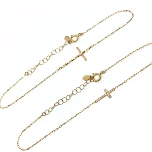 Bijoux à la mode pour femmes, cadeau de bonne qualité, délicat bracelet en or véritable k10 k18