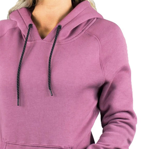 Pull à capuche pour femmes en coton noir blanc uni à imprimé logo personnalisé de haute qualité pas cher - Product Image 4