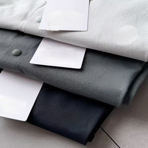 Camisa Casual de Negocios para Hombre GREY Y42, Manga Corta, Cuello Sin Costuras, 300 Gramos, Estilo Veraniego, Nueva Colección - Product Image 5