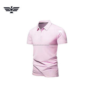 Camiseta Deportiva Personalizada de Color Sólido para Hombre |   Camiseta Deportiva de Manga Corta con Diseño de Bolsillo para Golf |   Algodón/Poliéster Formal Antiarrugas - Product Image 3