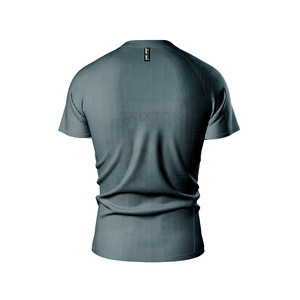 Camiseta deportiva personalizada OEM para hombre, camiseta de gimnasio de secado rápido, ropa atlética de entrenamiento transpirable, venta al por mayor - Product Image 2