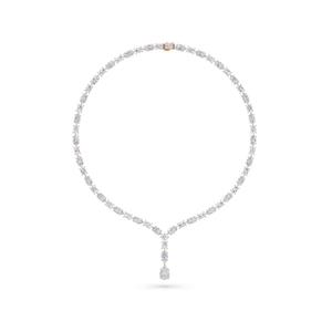 Compra Elegante Collar de Tenis Lariat Mix Lab Grown Diamond para Mujer Perfecto para Bodas Fiestas y Celebraciones - Product Image 1