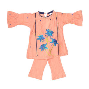 Traje de 2 piezas para niñas recién nacidas - Melocotón - Product Image 1
