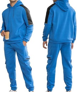 High Quality Customized Men's Gym Fitness <b>Tech</b> Fleece Tracksuit 100% Cotton Printed Sportswear for Winter Training - Product Image 2