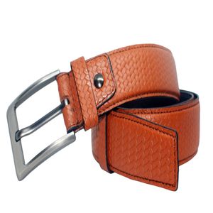 Pati Pattern Cinturón de cuero genuino Cuero de vaca Hecho en Bangladesh Calidad Premium - Product Image 1