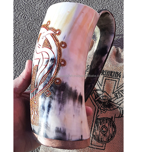 HF Crafts – Tasses à boire artisanales en corne de buffle, de vache ou d'âne, polies, de qualité supérieure, écologiques, portables et personnalisables - Product Image 4