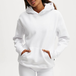 เสื้อฮู้ดดี้ผู้หญิงแบบลำลองสำหรับฤดูหนาว รุ่นใหม่ล่าสุด พิมพ์ลายตามสั่ง ทรงโอเวอร์ไซส์ สวมใส่สบาย ทันสมัย ผ้าถัก แต่งแอพพลิเคและงานปัก - Product Image 1