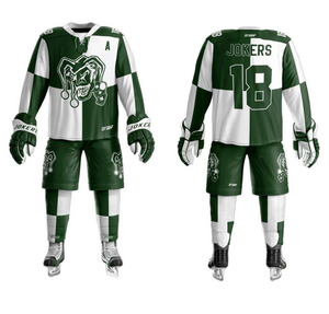 High Quality Custom Polyester <b>Ice</b> Hockey Uniform Set OEM Customized Designs <b>Ice</b> Hockey Jersey Sports Wear for Teams - Product Image 1