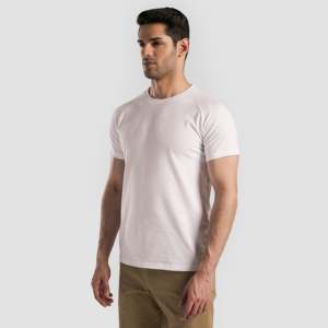 T-shirt 100% Coton blanc, léger, en jersey, personnalisable par broderie, disponible en version compressée, grammages de tissu 180g et 240g, idéal pour l'exercice - Product Image 3