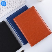 Classeur A4 de haute qualité pour conférence d'affaires Classeur A4 à budget personnalisé Sac porte-documents avec logo en relief personnalisé