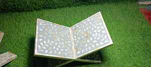 Vente flash, support de Coran de luxe en incrustation d'os, nacre, Rahel islamique pour cadeaux de l'Aïd Moubarak - Product Image 5