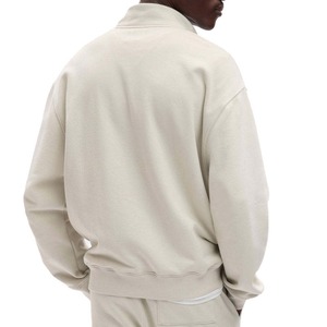 Surdimensionné 500 GSM Quarter Zip up Hoodie Half Zip Hoodies Zip Ups French Terry 1/4 Hoodie Quarter Zipper Sweat - Product Image 2