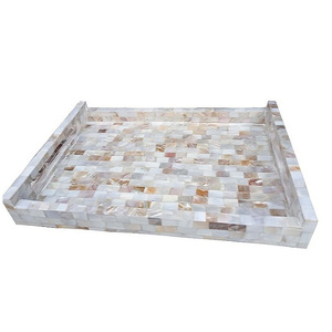Bandeja de Servicio de Alta Calidad con Diseño Vintage 2024, Tablero de MDF con Incrustaciones de Hueso, Nuevo Diseño, Venta Caliente, Procedente de la India - Product Image 4