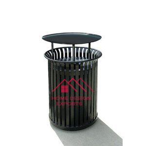 High Quality Galvanized Trash <b>Bin</b> Best Selling Handmade Fancy Trash <b>Bin</b> Customized Size Wholesale Luxury Iron <b>Waste</b> <b>Bin</b> - Product Image 5