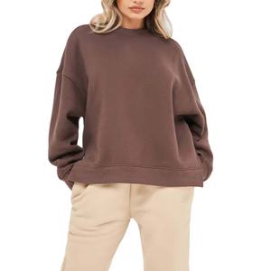 Estilo Premium Sudadera Mujer Sudaderas Carta Imprimir Suelta Etiqueta Privada Venta al por mayor Ropa Casual Mujeres Sudaderas transpirables - Product Image 1