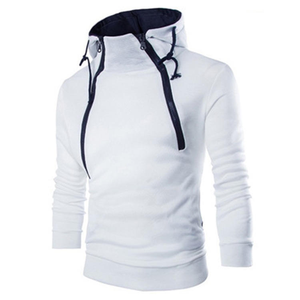 Sweat à capuche pour homme en polyester/coton personnalisé en gros - Streetwear d'automne de haute qualité respirant - Product Image 1