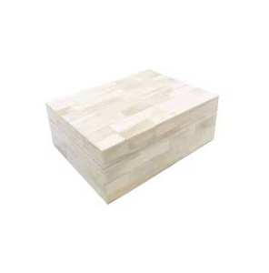 Boîte décorative en bois fait main avec incrustation d'os bleu, organiseur de bijoux et de souvenirs à motif à carreaux pour la décoration intérieure - Product Image 6
