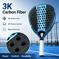 Raqueta de Pádel Personalizada en Oferta, Fabricante OEM ODM, Venta al Por Mayor Directa de Fábrica, Fibra de Carbono 3K 12K 18K, Diseño con su Logotipo, Muestra Gratuita