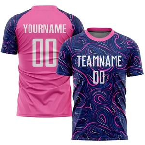 Nom de l'équipe personnalisée 3D imprimé maillot de football pour hommes maillot de football vêtements personnalisé sponsor chemise nom personnalisé numéro t-shirt - Product Image 4