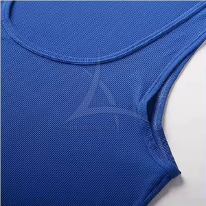 <b>Men</b> High Quality Eco-Friendly Breathable Quick Dry Spandex/Polyester Wrestling <b>Singlets</b> for Gym Training Power Lift - Product Image 4