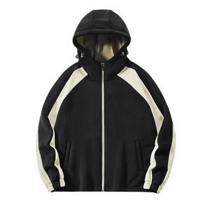 Logo personnalisé broderie hommes polaire fermeture éclair sweats à capuche hommes vestes haute qualité surdimensionné épaissir manteau hommes sweats à capuche - Product Image 1
