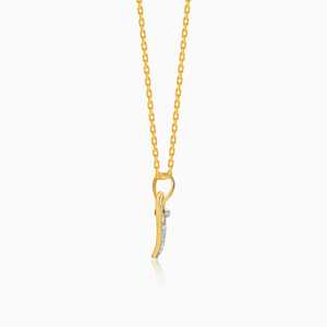 Oro Sparkheart Diamante Colgante Elegante Joyería Diseño para Mujer - Product Image 1