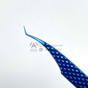 แหนบขนตาจับเพชร45องศาผอม7มม. ไทเทเนียมพลาสม่าสีน้ำเงินออกแบบได้ตามต้องการเคล็ดลับไฟเบอร์สำหรับอุปกรณ์ความงาม - Product Image 4