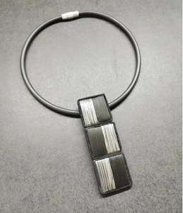 Collar de clavícula de bola acrílica/madera grande de colores mezclados de aspecto estético, collares de mujer con Cuentas grandes transparentes gruesas - Product Image 3