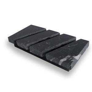 Porte-cartes de visite moderne en marbre noir zèbre résistant au feu pour bureau, pierre artisanale, hôtel, salle à manger, villa, revêtement mural de cuisine - Product Image 5