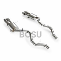 Échappement arrière à haut débit avec quatre sorties pour BMW M3 E90 E92 E93 V8 4.0L 2008-2013, silencieux sport en acier inoxydable
