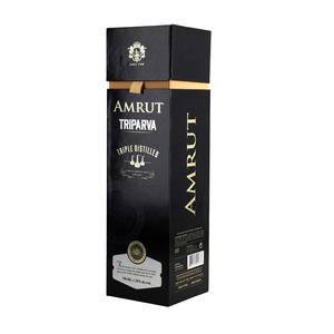 Boîte d'emballage de bouteille rigide en papier kraft recyclable revêtement UV doublure en éponge emballage cadeau en carton durable pour 1 bouteille - Product Image 5