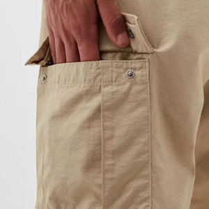 Factory Direct Supply <b>Elastic</b> Waist New Style Cotton Solid Color <b>Trousers</b> for <b>Men</b> New Arrival Customized Logo <b>Men</b> - Product Image 3