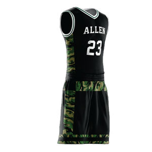 เครื่องแบบบาสเก็ตบอลชุดบาสเก็ตบอลออกแบบได้เองพิมพ์โลโก้ตามสั่ง - Product Image 3