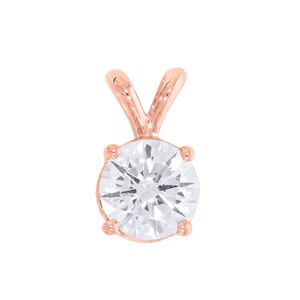 Pendentif solitaire en diamant rond - Product Image 3