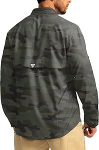 Camisa de Pesca de Secado Rápido Personalizada de Amazon, Ropa para Hombre, Camisas de Pesca de Manga Larga - Product Image 4