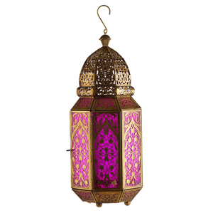 Hot Selling Metal Moroccan <b>Lantern</b> Arabic Theme <b>Black</b> Finished With Colorful Glass for Tableware Home & Garden Decor - Product Image 4