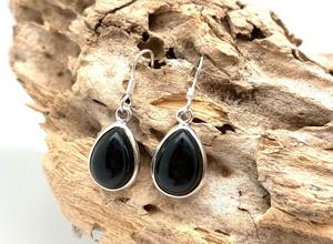 925 boucles d'oreilles classiques en argent massif bijoux pour femmes 925 argent Sterling noir Onyx pierres précieuses Style Boho boucles d'oreilles faites à la main cadeau - Product Image 2