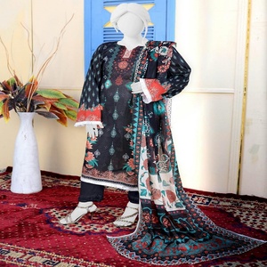 Aisha Noor Volume Mehak 3 piezas Digital impreso algodón césped Salwar Kameez bellamente diseñado para ropa de fiesta informal diaria - Product Image 5