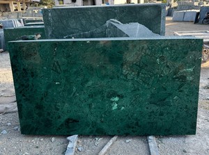 Carreau de marbre vert de qualité supérieure bloc de dalle cuisine salle de bain extérieur poli aiguisé surface antique sablée naturelle - Product Image 3