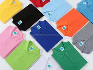 Polo personalizado unisex para hombre de talla grande 100% algodón calidad patrón sólido manga corta-impresión personalizada - Product Image 2