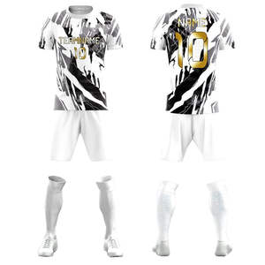 Nuevo Conjunto de Uniforme de Fútbol para Equipo, Pantalones Cortos de Alta Calidad, Transpirables, Fabricados en Fábrica, con Logotipo Impreso por Sublimación - Product Image 1