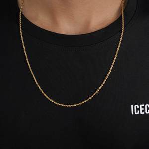 Cadena de Oro de 14K Chapada en Oro de 2mm con Diamantes y Perlas, Cadena de Serpiente Moderna para Bodas, Fiestas, Aniversarios, Eventos Religiosos, Regalo Perfecto - Product Image 2