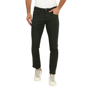 Jeans en denim décontractés tendance pour hommes, pantalons épais et unis avec des trous en denim délavé à vendre - Product Image 5