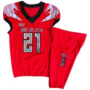 Uniforme de fútbol americano Diseño personalizado Su propio equipo de sublimación Camiseta de fútbol americano juvenil - Product Image 2