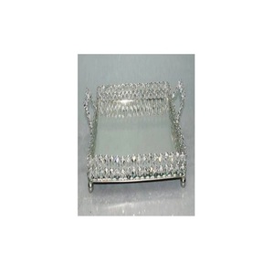 Centre de table fantaisie décorative Plateau en cristal de service Nouveau design élégant Plateau diamant de luxe de meilleure qualité à vendre - Product Image 5
