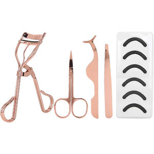 4 pièces ensemble recourbe-cils et coupe des sourcils faux cils Extensions de cils outil acier inoxydable argent Durable réutilisable - Product Image 6