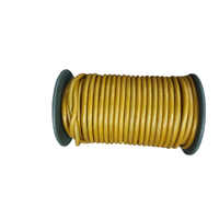 Cordon en cuir de 5 mm, couleur personnalisée, emballage en rouleau, vente en gros, sangle, corde, fabrication de bijoux, colliers, composants