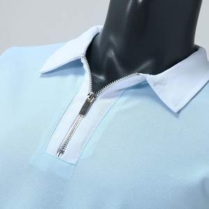 Vente en gros T-shirt de golf à manches longues pour hommes, vêtements de travail en jersey avec logo personnalisé avec motif uni sublimation et broderie pour polo - Product Image 3